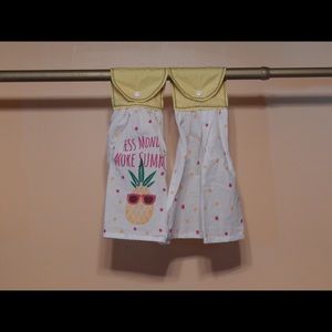 Pineapple Less Monday More Summer Hanging Towel, Set of 2 - Kitchen, Décor